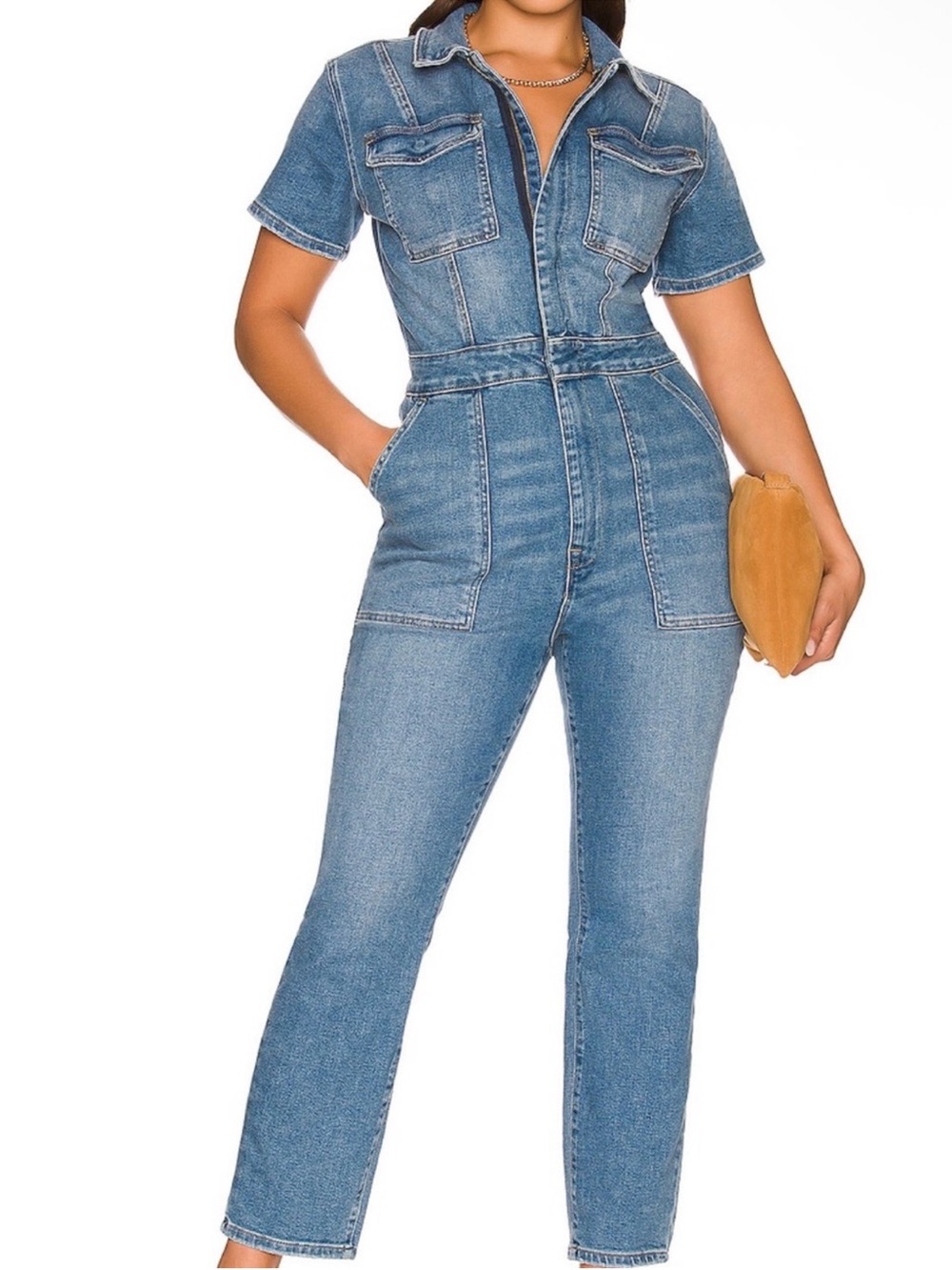 Good American Fit For Success Jumpsuit in Blue274